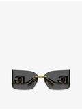 Dolce & Gabbana DG2319 irregular-frame metal sunglasses, imported from the UK