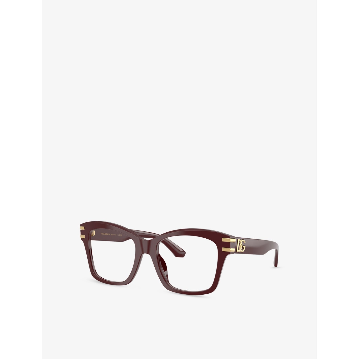 Dolce & Gabbana square-frame acetate optical glasses, imported from the UK