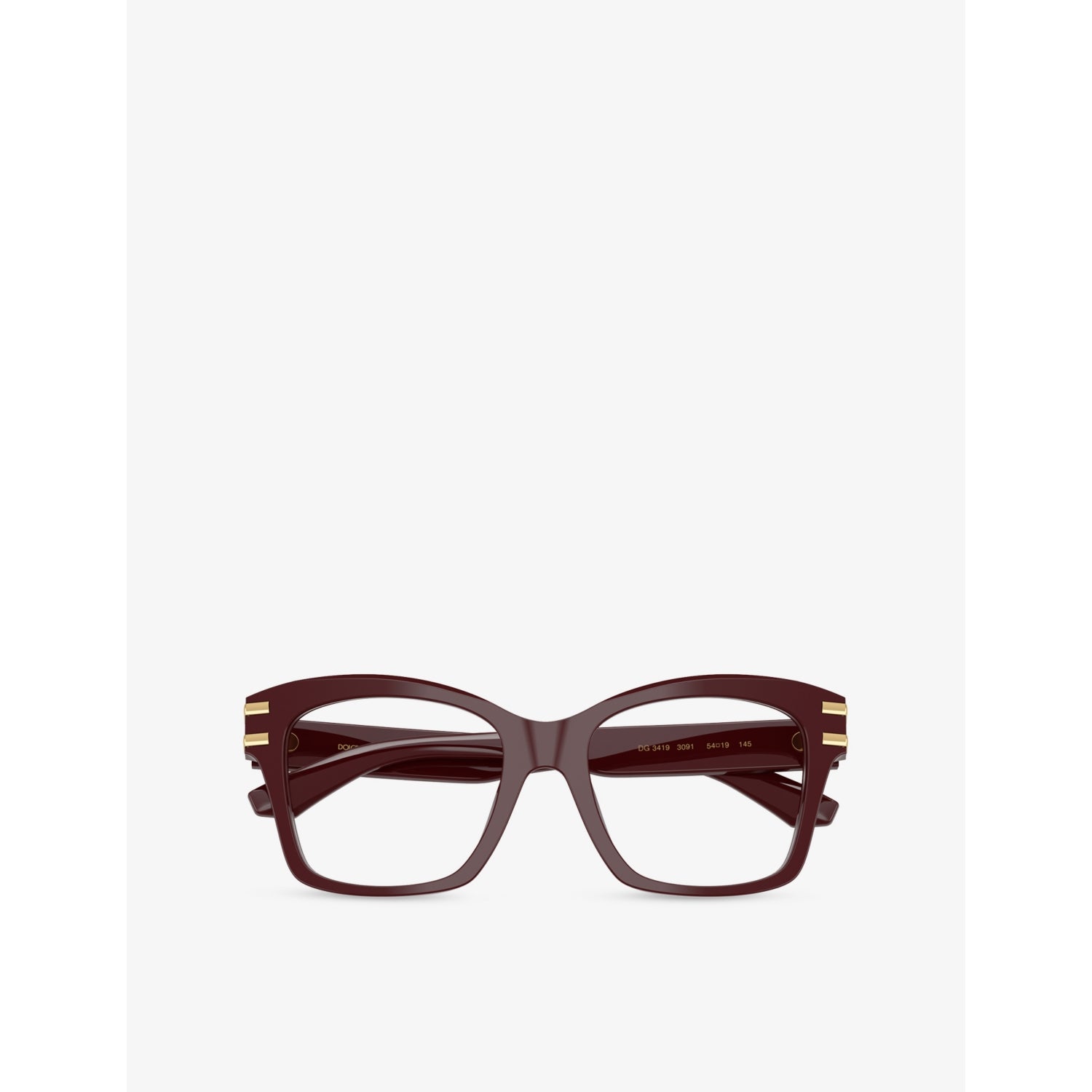 Dolce & Gabbana square-frame acetate optical glasses, imported from the UK