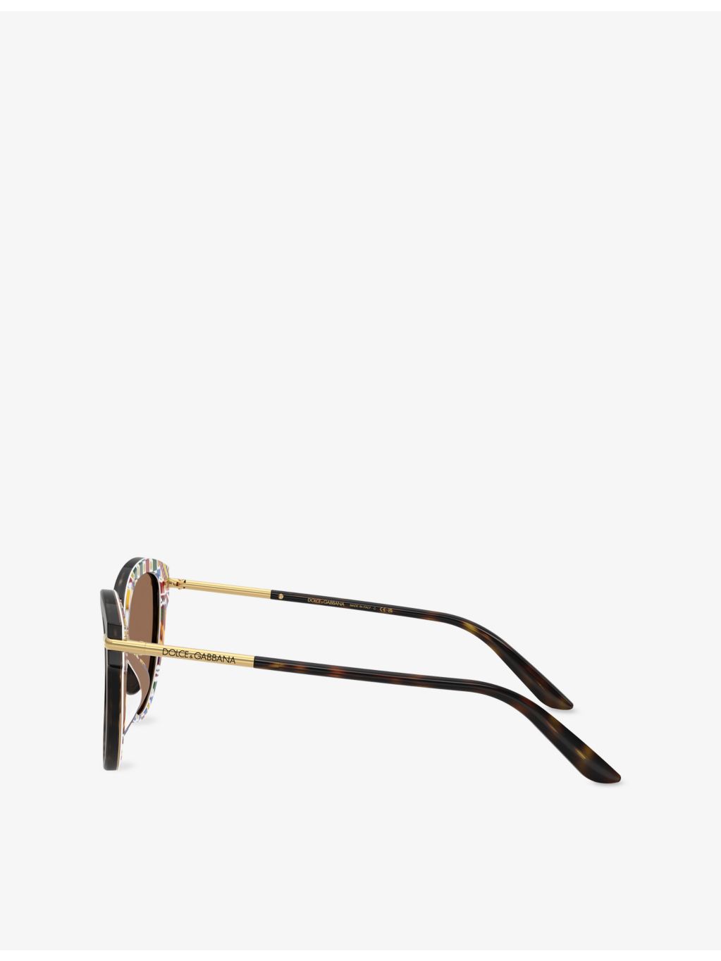 Dolce & Gabbana butterfly-frame acetate sunglasses with tortoiseshell finish - British product
