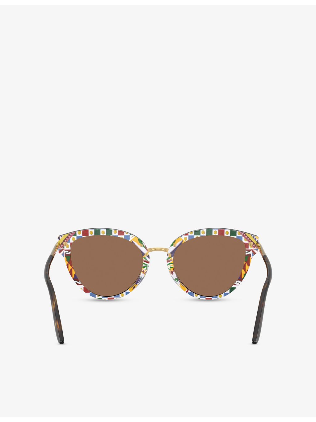 Dolce & Gabbana butterfly-frame acetate sunglasses with tortoiseshell finish - British product