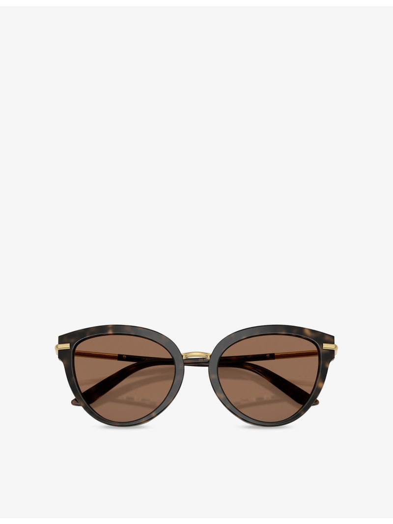 Dolce & Gabbana butterfly-frame acetate sunglasses with tortoiseshell finish - British product