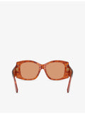 Dolce & Gabbana butterfly-frame acetate sunglasses, tortoiseshell - British product