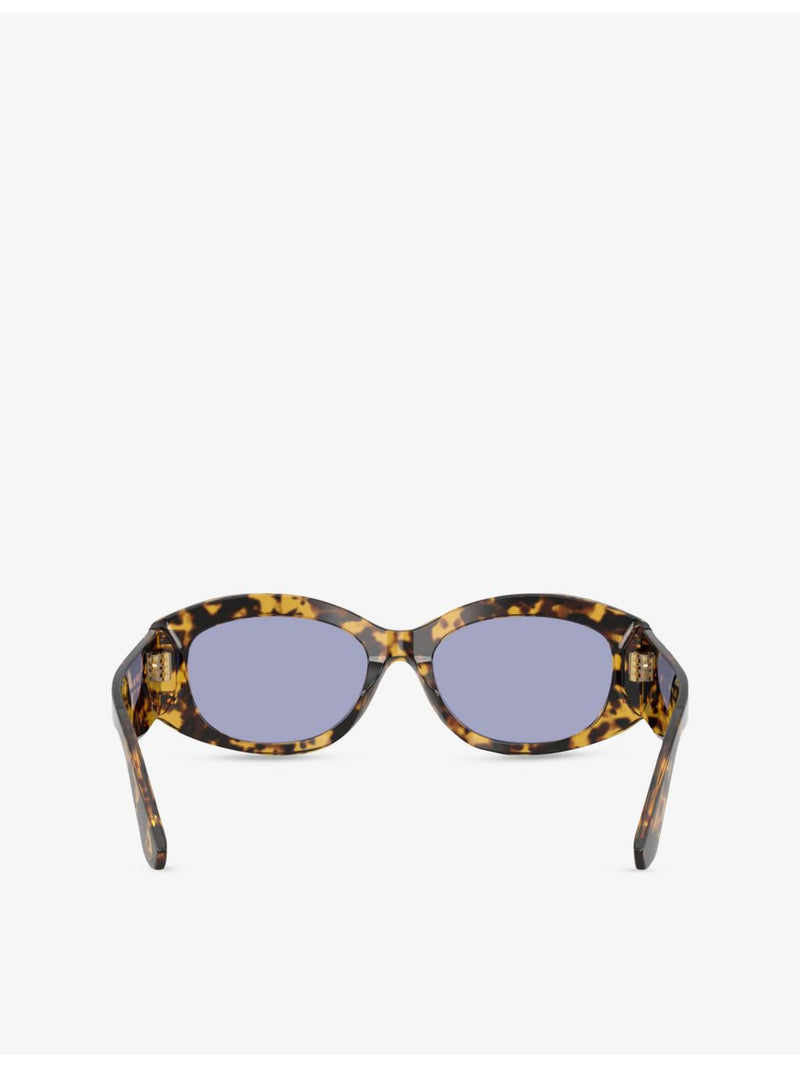 Dolce & Gabbana DG4502 oval acetate sunglasses in tortoiseshell (British brand)