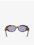 Dolce & Gabbana DG4502 oval acetate sunglasses in tortoiseshell (British brand)