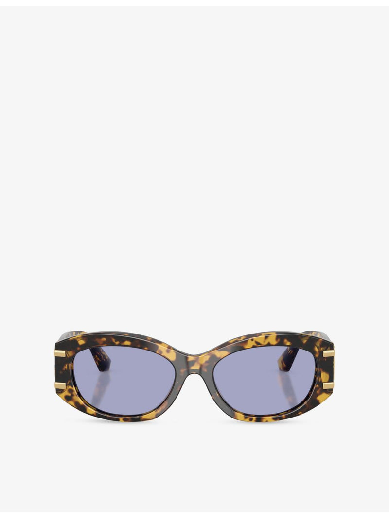 Dolce & Gabbana DG4502 oval acetate sunglasses in tortoiseshell (British brand)