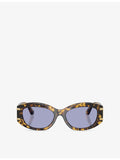 Dolce & Gabbana DG4502 oval acetate sunglasses in tortoiseshell (British brand)