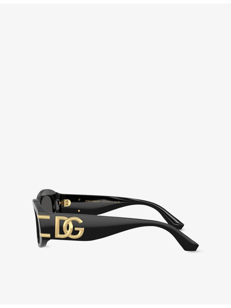Dolce & Gabbana oval-frame acetate sunglasses DG4502 (British brand)