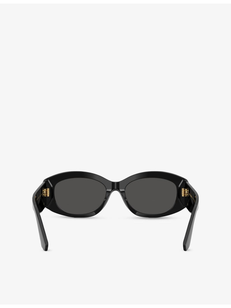 Dolce & Gabbana oval-frame acetate sunglasses DG4502 (British brand)