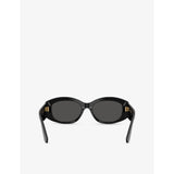 Dolce & Gabbana oval-frame acetate sunglasses DG4502 (British brand)