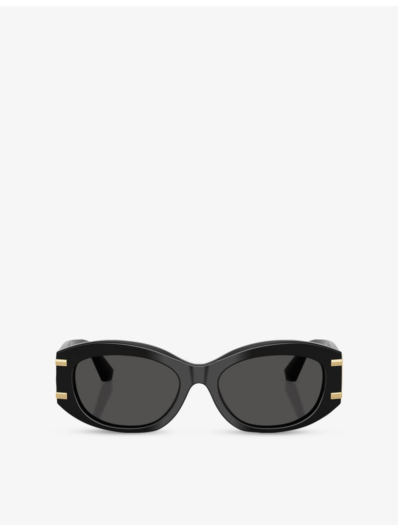 Dolce & Gabbana oval-frame acetate sunglasses DG4502 (British brand)