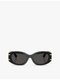 Dolce & Gabbana oval-frame acetate sunglasses DG4502 (British brand)