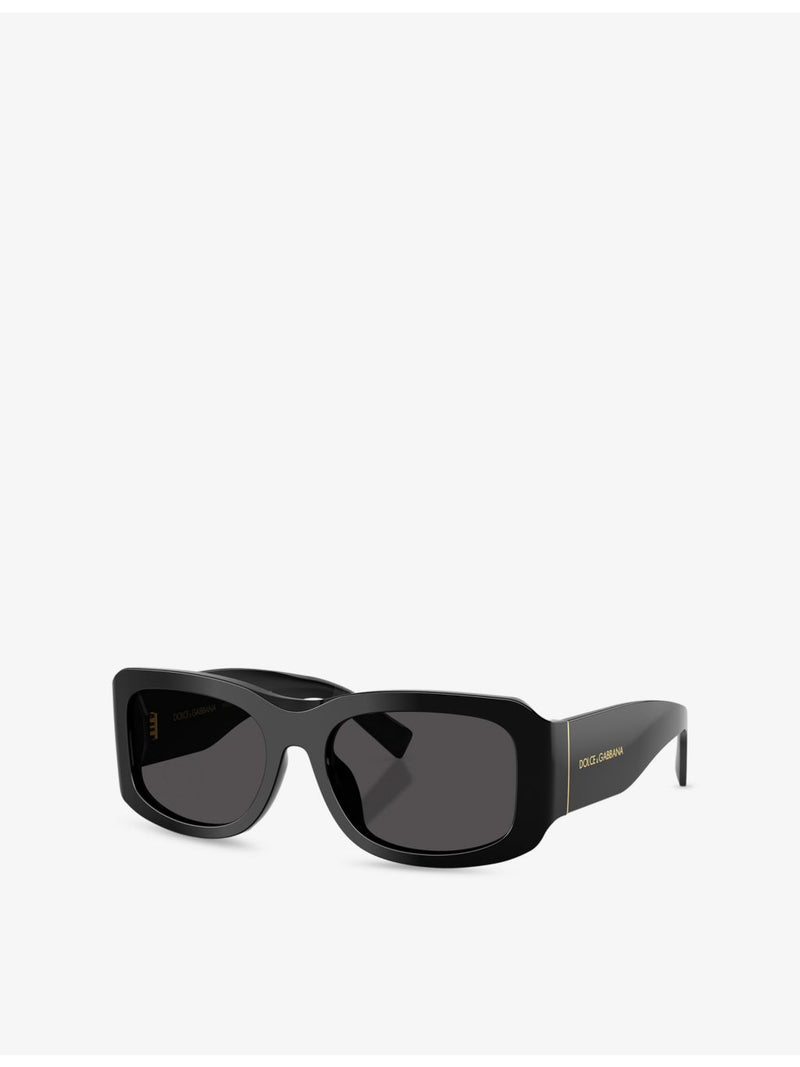 Dolce & Gabbana DG4503 rectangular acetate sunglasses - British product