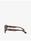 Dolce & Gabbana pilot frame acetate sunglasses with tortoiseshell finish (British brand)