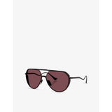 Ferrari pilot-frame metal sunglasses FH1021T, imported from the UK
