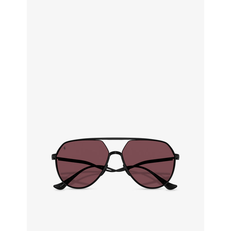 Ferrari pilot-frame metal sunglasses FH1021T, imported from the UK