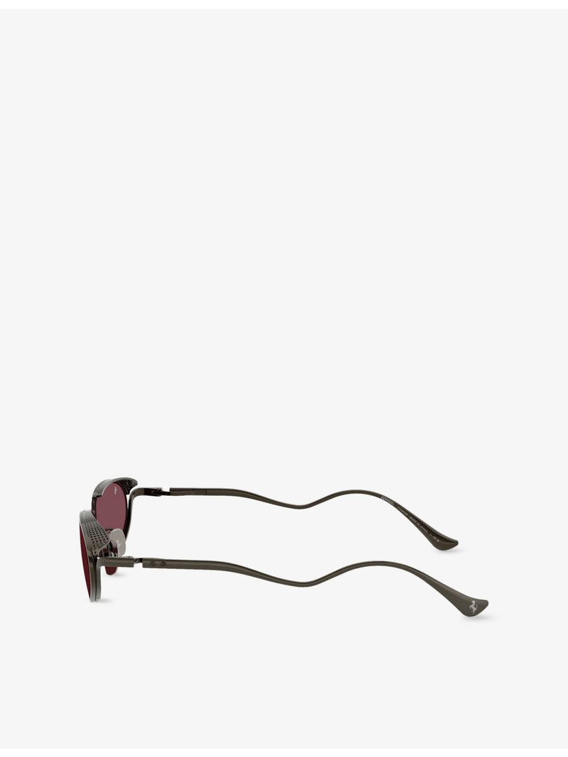 Ferrari FH1022T oval metal sunglasses, imported from the UK
