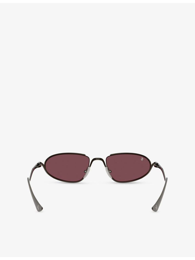 Ferrari FH1022T oval metal sunglasses, imported from the UK