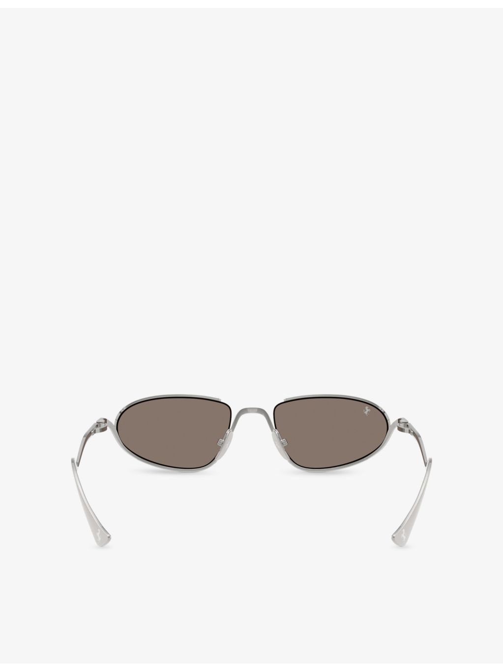 Ferrari FH1022T oval-frame metal sunglasses with tinted lenses, imported from the UK