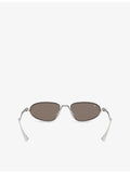 Ferrari FH1022T oval-frame metal sunglasses with tinted lenses, imported from the UK