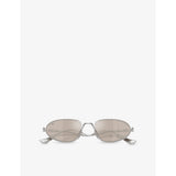 Ferrari FH1022T oval-frame metal sunglasses with tinted lenses, imported from the UK