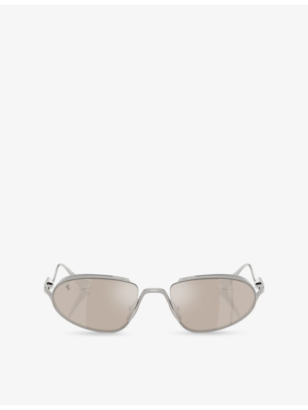 Ferrari FH1022T oval-frame metal sunglasses with tinted lenses, imported from the UK
