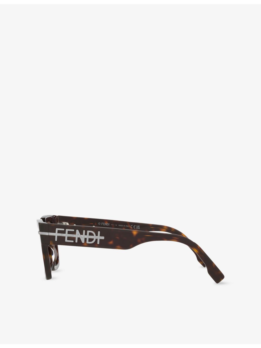 Fendi square-frame acetate sunglasses tortoiseshell, imported from the UK