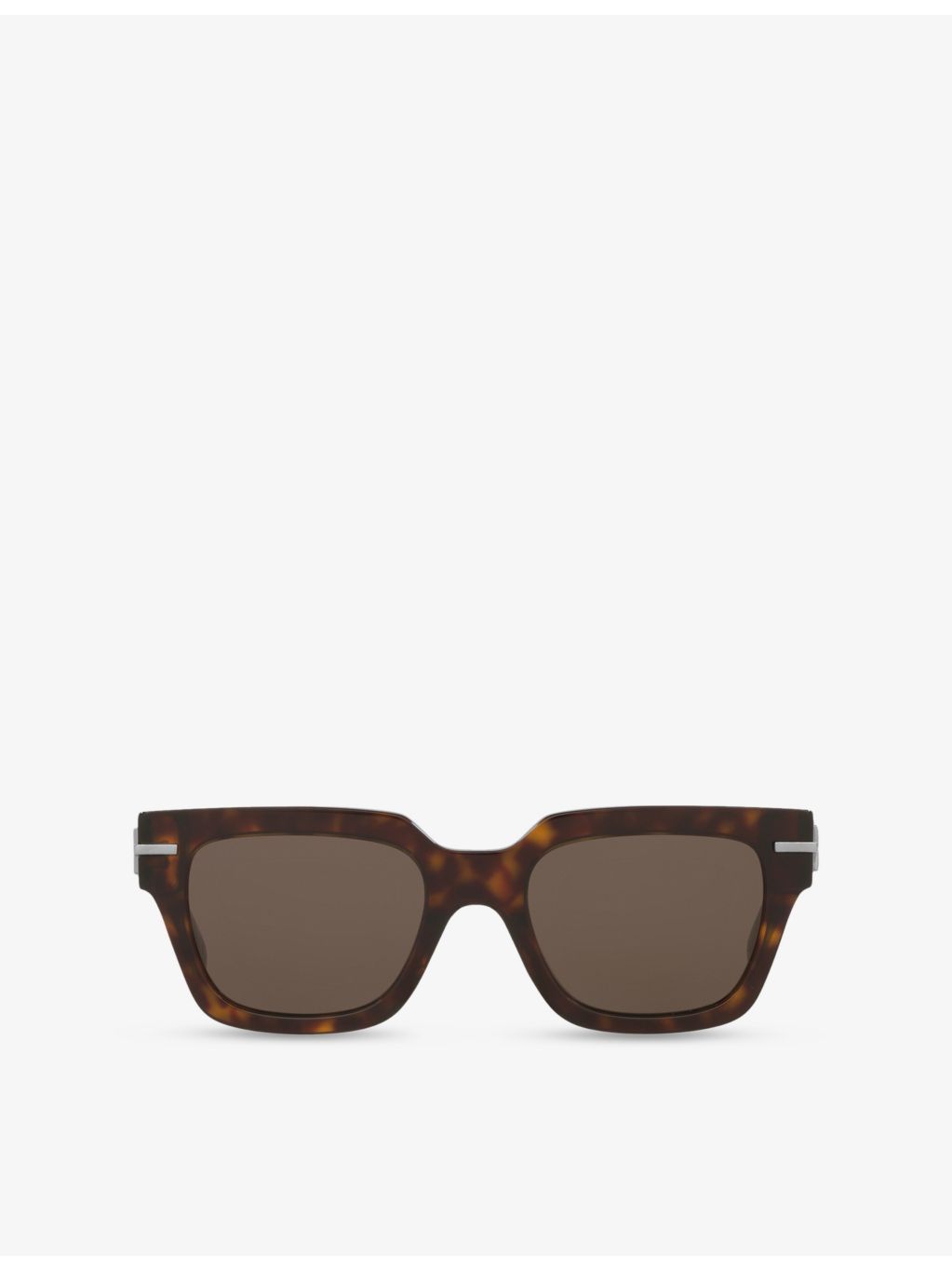 Fendi square-frame acetate sunglasses tortoiseshell, imported from the UK