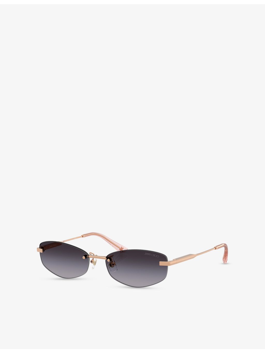 Jimmy Choo JC4013D oval-frame metal sunglasses (British brand)