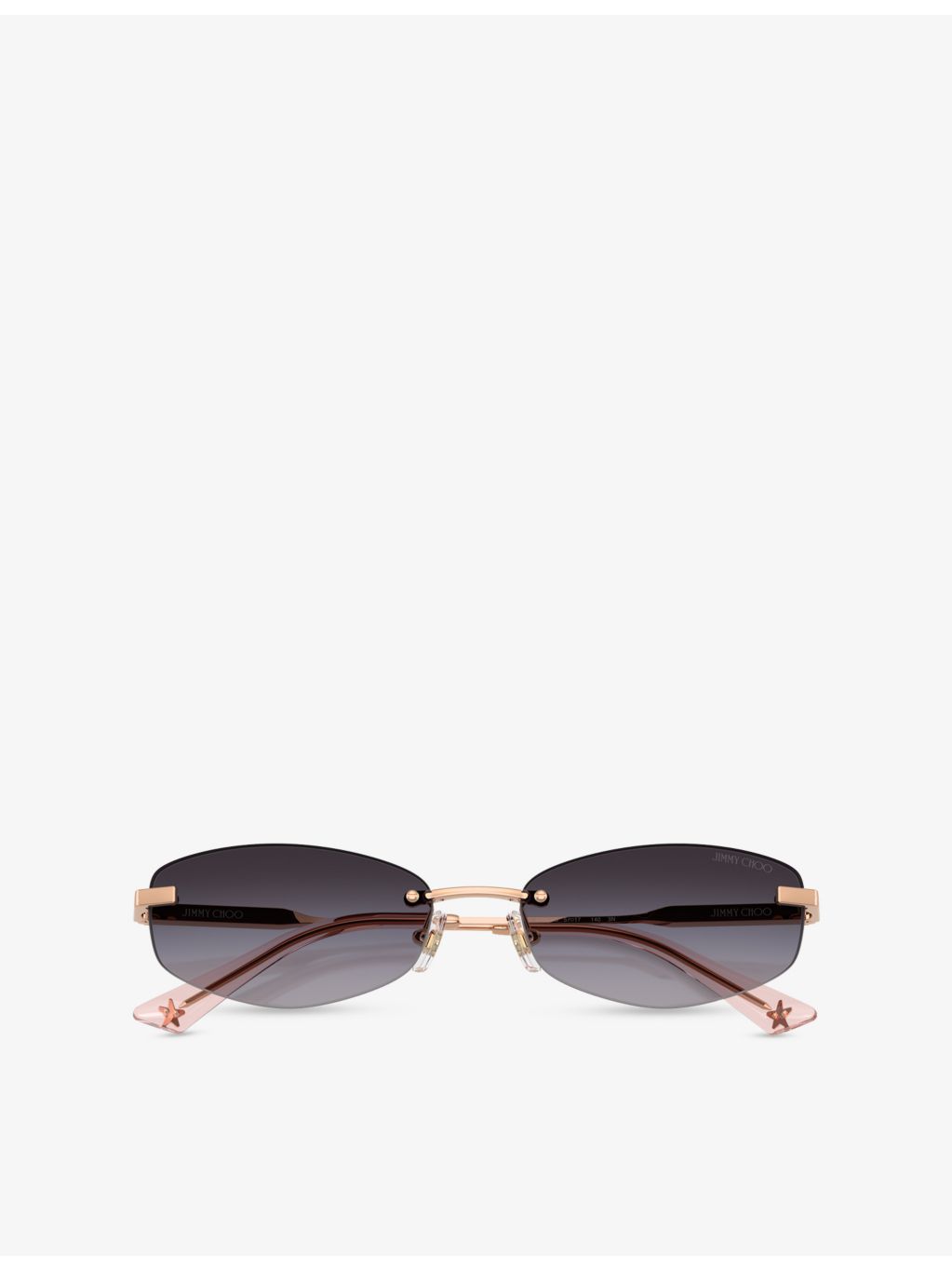 Jimmy Choo JC4013D oval-frame metal sunglasses (British brand)
