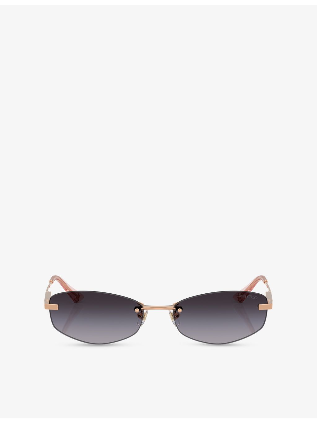Jimmy Choo JC4013D oval-frame metal sunglasses (British brand)