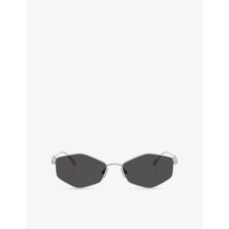 Jimmy Choo JC4017 oval metal frame sunglasses - British product