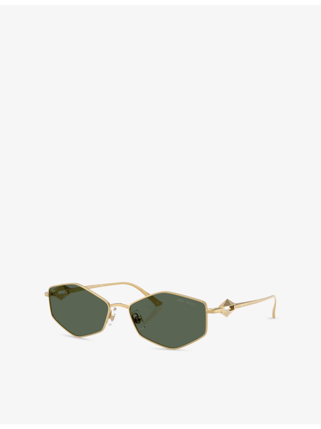 Jimmy Choo JC4017 oval-frame metal sunglasses - British product