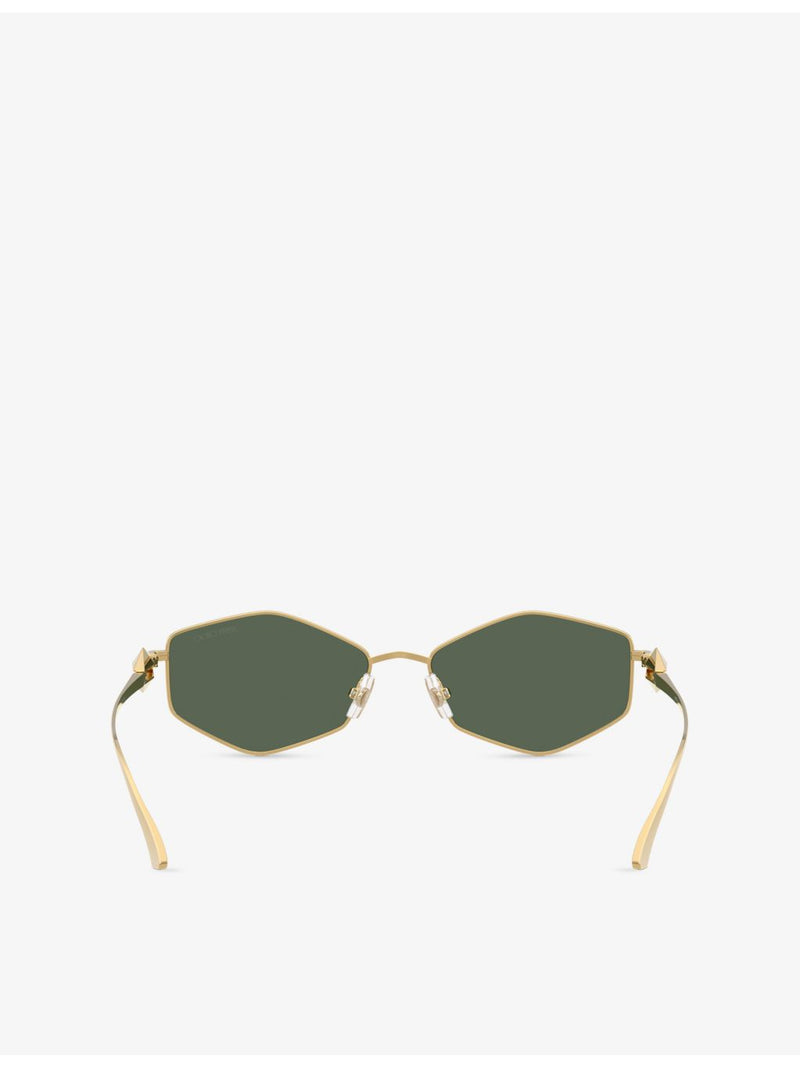 Jimmy Choo JC4017 oval-frame metal sunglasses - British product