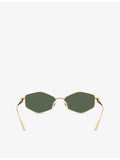 Jimmy Choo JC4017 oval-frame metal sunglasses - British product