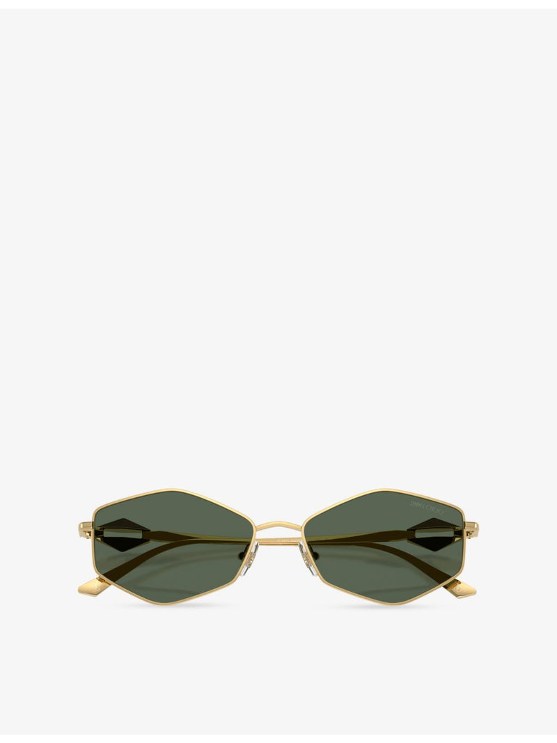 Jimmy Choo JC4017 oval-frame metal sunglasses - British product