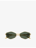 Jimmy Choo JC4017 oval-frame metal sunglasses - British product