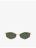 Jimmy Choo JC4017 oval-frame metal sunglasses - British product