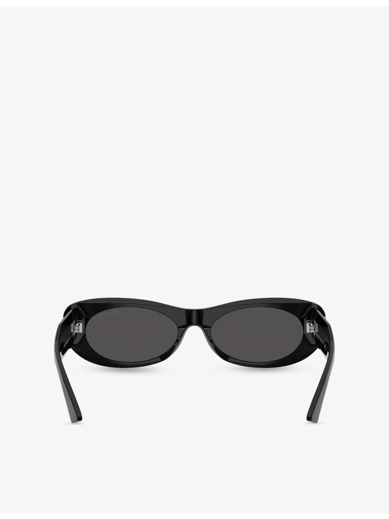 Jimmy Choo oval-frame acetate sunglasses (British brand)