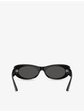 Jimmy Choo oval-frame acetate sunglasses (British brand)