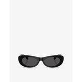 Jimmy Choo oval-frame acetate sunglasses (British brand)