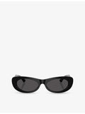 Jimmy Choo oval-frame acetate sunglasses (British brand)