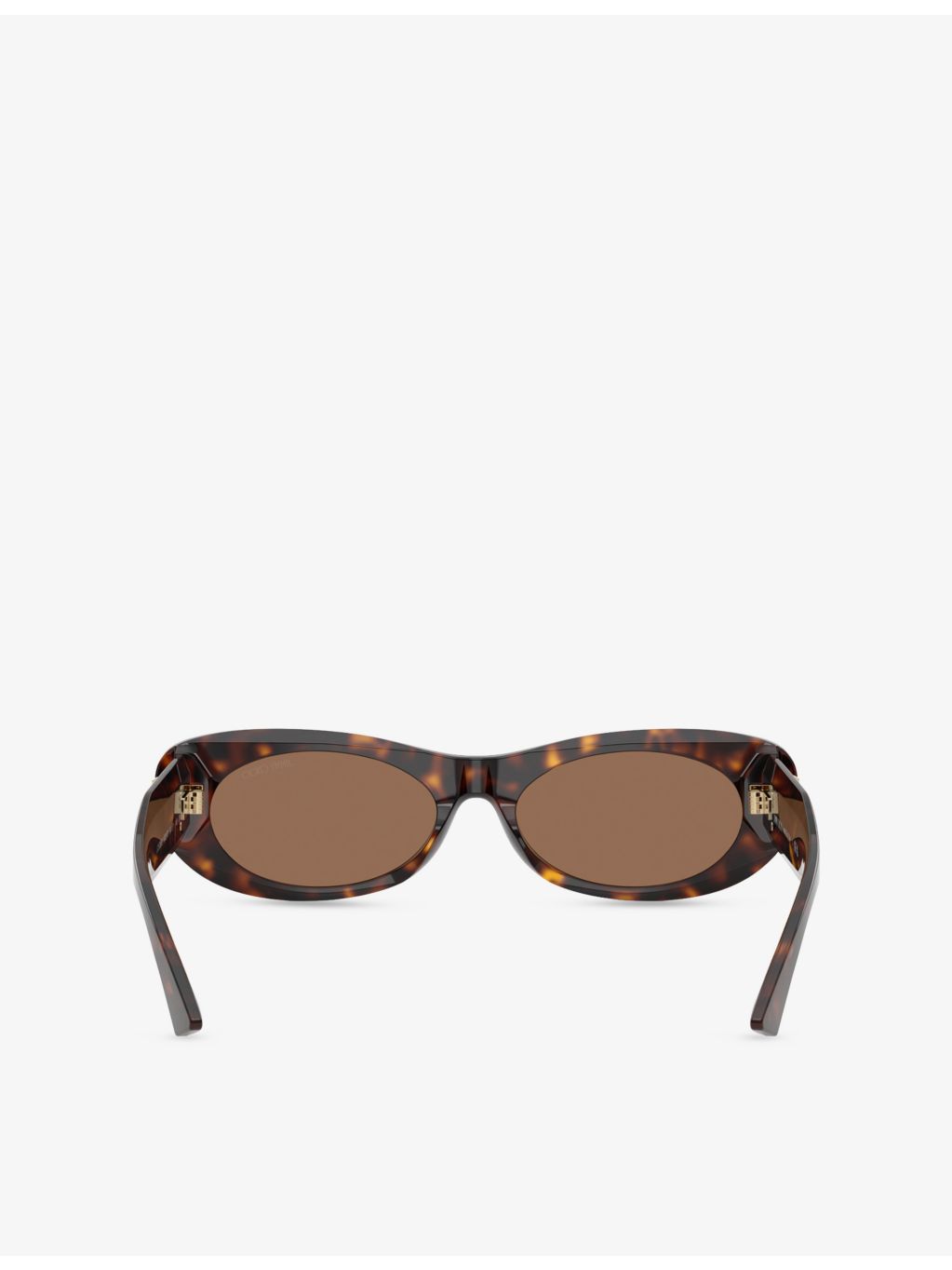 Jimmy Choo oval-frame acetate sunglasses with tortoiseshell finish (British brand)