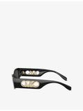 Michael Kors Rhodes rectangular acetate sunglasses - British product