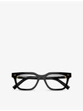 Miu Miu rectangle-frame acetate glasses MU 07XV, UK version