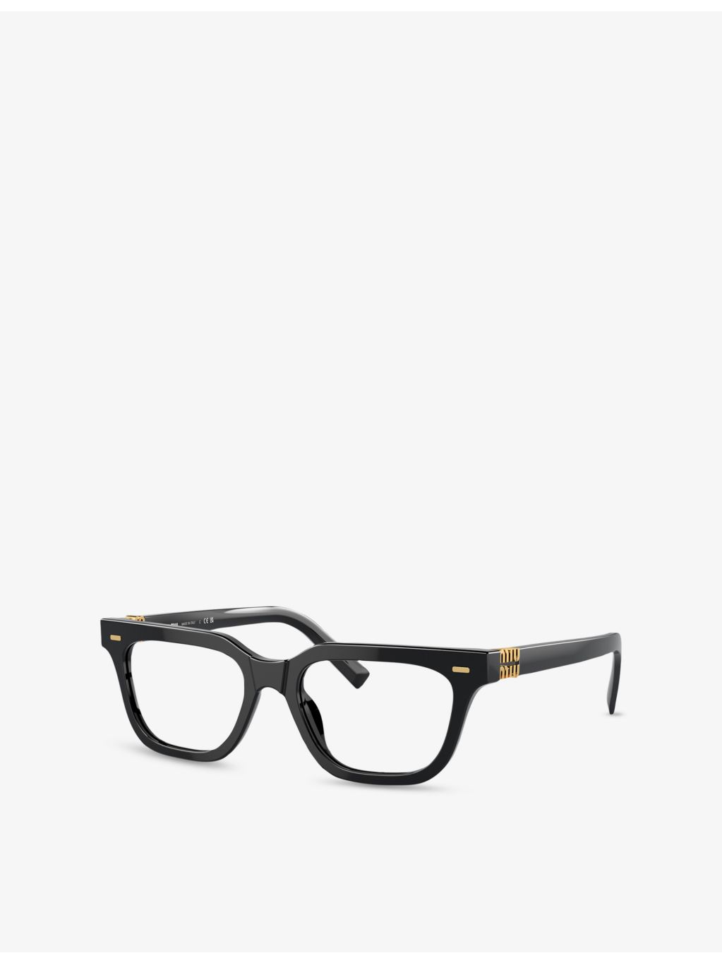 Miu Miu rectangle-frame acetate glasses MU 07XV, UK version