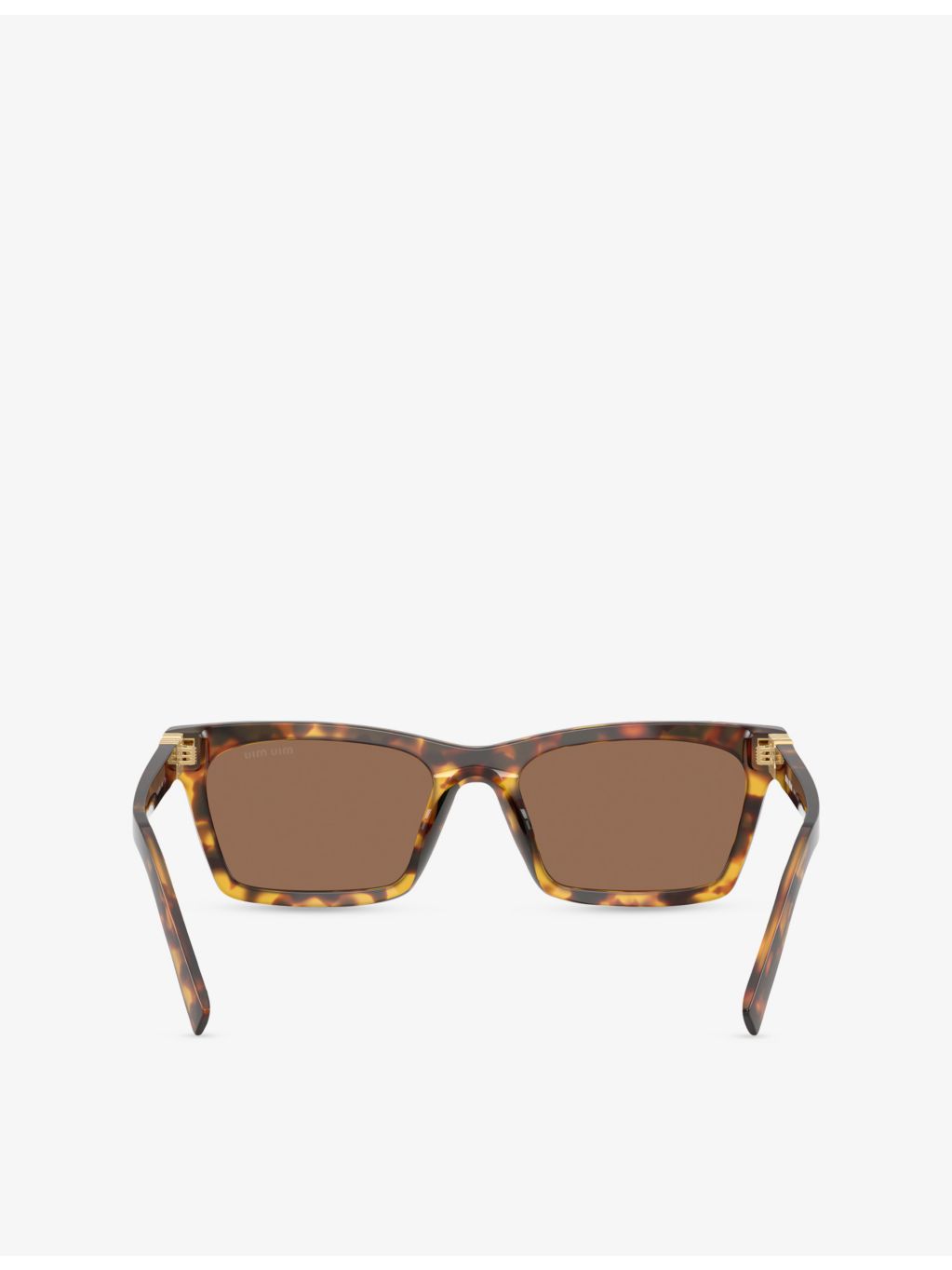 Miu Miu square-frame acetate sunglasses tortoiseshell finish (British brand)