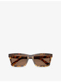 Miu Miu square-frame acetate sunglasses tortoiseshell finish (British brand)