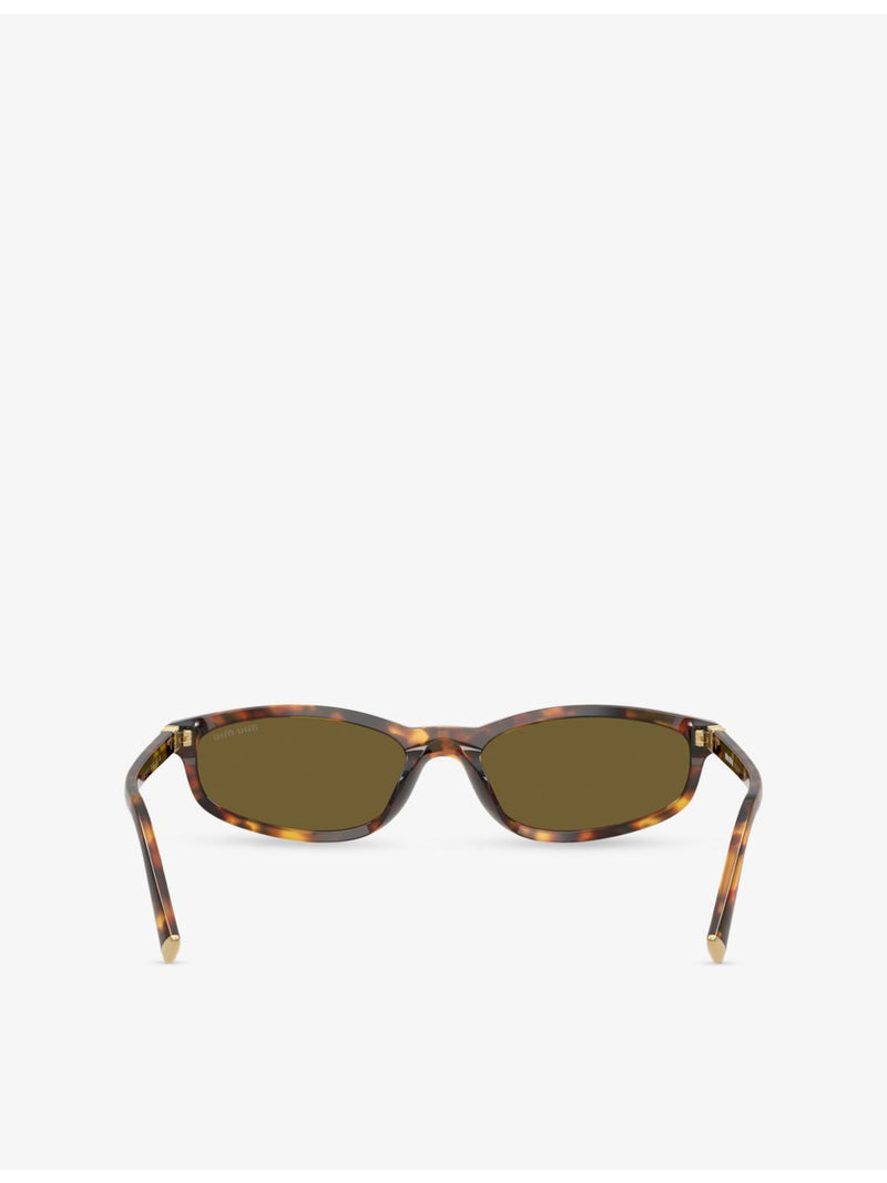 Miu Miu sunglasses oval-frame acetate tortoiseshell (British brand)