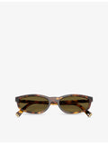 Miu Miu sunglasses oval-frame acetate tortoiseshell (British brand)